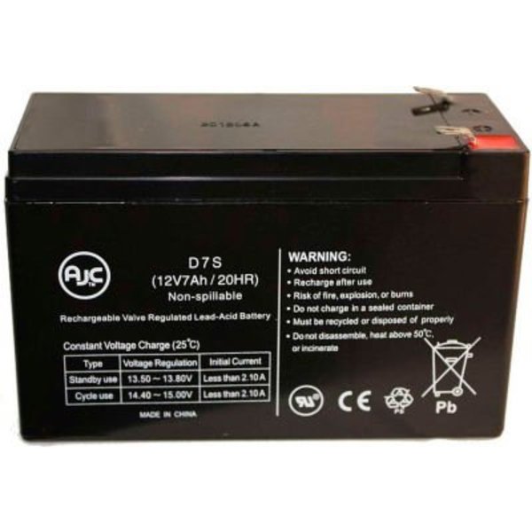 Battery Clerk UPS Battery, Compatible with APC Back-UPS Pro 500 LS Clear BP500CLR  UPS Battery, 12V DC, 7 Ah APC-BACK-UPS PRO 500 LS, CLEAR (BP500CL